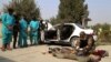 Afghan security officials showed journalists three alleged would-be suicide bomb attackers in the eastern city of Jalalabad on October 31.