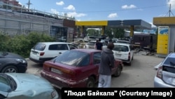 Чэргі па паліва ў Іркуцку