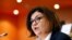 Adina Vălean, în timpul audierilor de astăzi la Parlamentul European, pentru postul de comisar pe transporturi