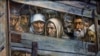 Картина художника Рустема Эминова «Поезд смерти» из цикла о депортации крымских татар