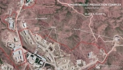 Location of the explosion in one of the Khojir facilities. Perimeters marked in red. Image: Maxar/Google Earth