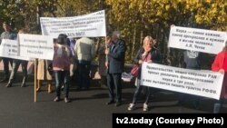 Пикеты ученых в Новосибирске