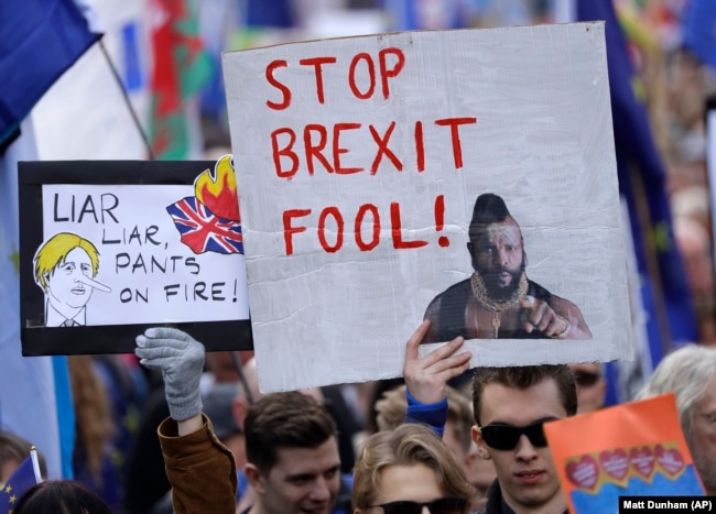 Protesta kundër Brexit, 19 Tetor 2019