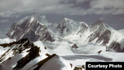 View of Siachen glaciers, site of the huge avalanche.