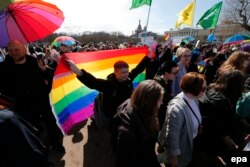 Акция ЛГБТ-сообщества в Санкт-Петербурге