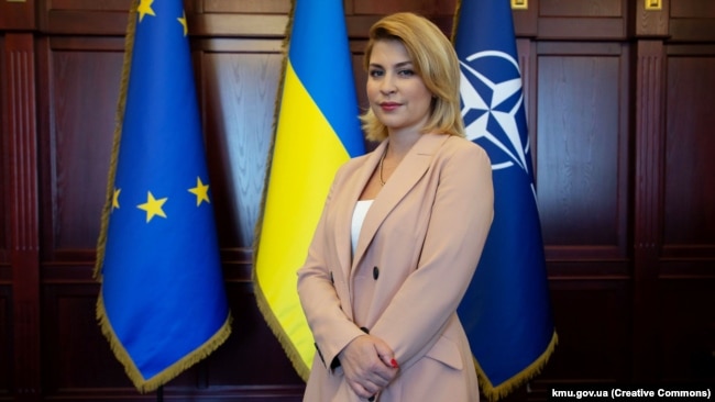 Ольга Стефанішина під час роботи віцепрем'єр-міністеркою з питань європейської та євроатлантичної інтеграції України