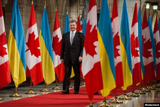 Президент України Петро Порошенко під час візиту до канади. Оттава, вересень 2014 року