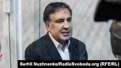 Михаил Саакашвили сотта отыр. Киев, 11 желтоқсан 2017 жыл.