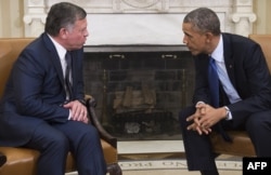 Король Иордании Абдалла II и президент США Барак Обама. 3 февраля