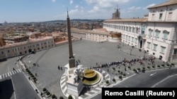 Вид на Квиринальский дворец в Риме. 1 июня 2020 года.
