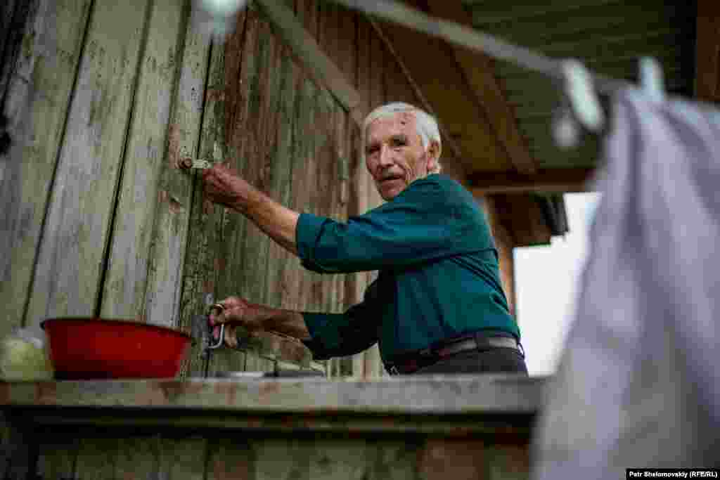 Prokopyev unlocking the &ldquo;official&rdquo; half of the airport building. The former pilot was tasked with managing the airport after he retired from flying. When the airport ended its operations back in the mid-&#39;90s, his job was downgraded to night watchman.