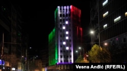 Beograd u bojama zastave Italije