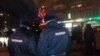 Полицейский наряд возле станции метро "Октябрьское поле"