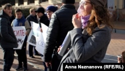 Организатор пикета – жительница Хабаровска Анастасия Легалина 