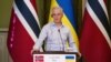 Премьер-министр Норвегии Йонас Гар Стёре на выступлении в Киеве 1 июля 2022 года
