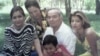 The Karimovs in happier days: (left to right) Lola, Tatyana, Islam with Gulnara's son, and Gulnara