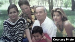 The Karimovs in happier days: (left to right) Lola, Tatyana, Islam with Gulnara's son, and Gulnara