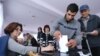 Armenia - A voter casts a ballot at a polling station in Gyumri, 2Oct2016.