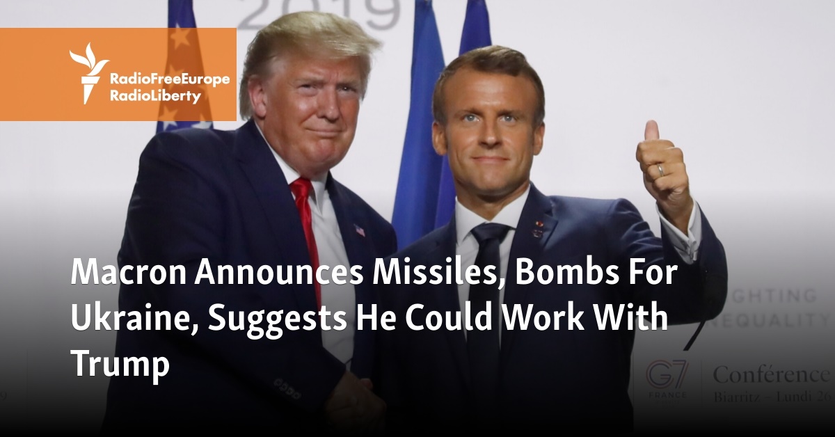 Macron Announces Missiles, Bombs For Ukraine, Suggests He Could Work ...