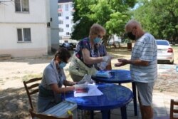 Голосование за поправки в Конституцию России в Керчи
