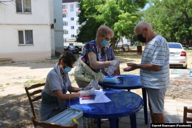 Голосование за поправки в Конституцию России в Керчи