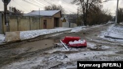 Ремонт одной из дорог в Симферополе. Архивное фото