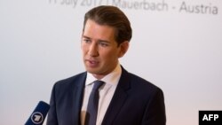 Austrian Foreign Minister Sebastian Kurz