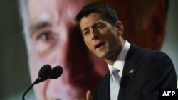 U.S. -- Republican vice presidential nominee Paul Ryan delivers the key note address during the third day of the 2012 Republican national Convention at the Tampa Bay Times Forum in Tampa, Florida, 29Aug2012