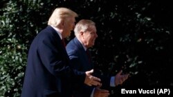 Donald Trump və respublikaçı senator Lindsey Graham