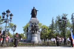 Відкриття пам'ятника Катерині II в Сімферополі, серпень 2016 року