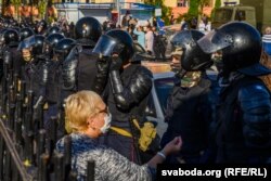 Protest la Hrodna, duminică 6 septembrie 2020.