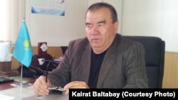 Алматыдағы №4 автопарктің бас директоры Базарбай Юнусов. 18 сәуір 2013 жыл.