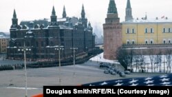A scene from the March 9, 1953 funeral of Soviet leader Joseph Stalin, from the Archive of Martin Manhoff, a U.S. Army Major who took rare color photos of life in the U.S.S.R in the early 1950's.