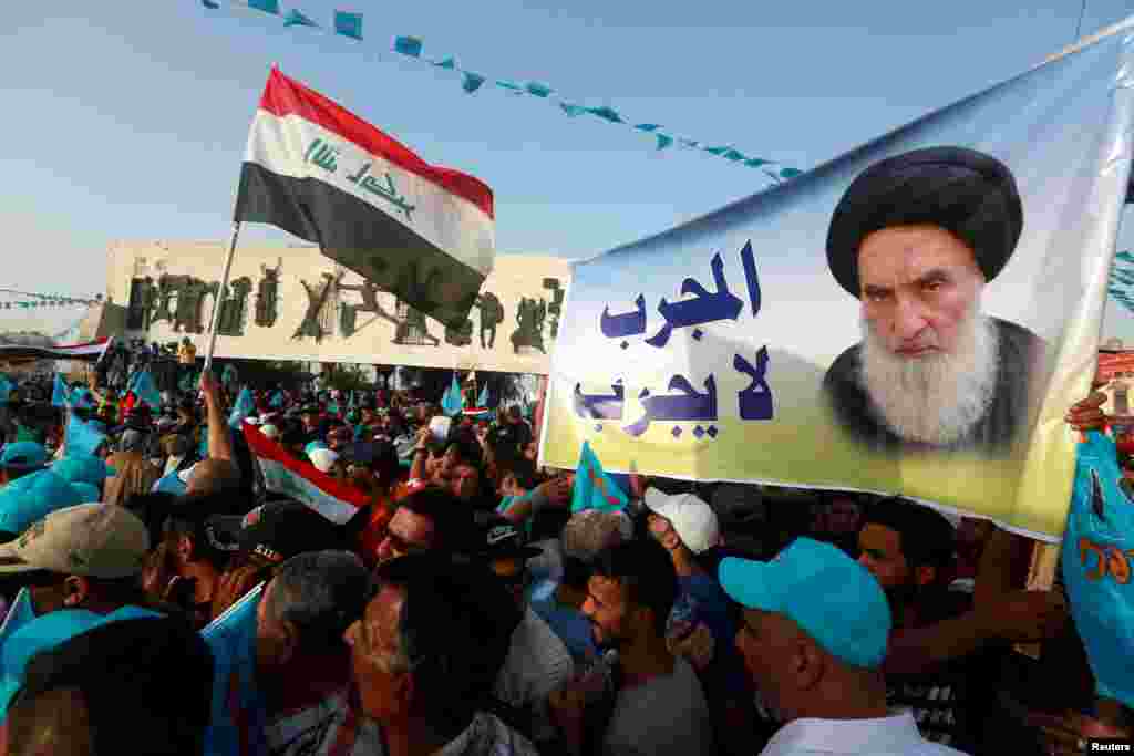ИРАК - Врховниот шиитски свештеник во Ирак, ајатолахот Али Систани ја осуди употребата на сила против антивладините демонстранти и ги повика демонстрантите да го отфрлат насилството и вандализмот.