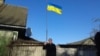 Владимир Егоров установил украинский флаг во дворе своего дома
