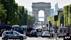 Police sealed off the Champs-Elysees on June 19 following the incident.