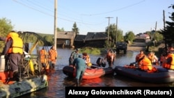 Спасательные работы в Тулуне. Иркутская область России, 1 июля 2019 года. 