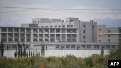 This photo taken in June shows a facility that is believed to be a reeducation camp where mostly Muslim ethnic minorities are detained in China's northwestern Xinjiang region.