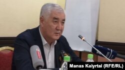 Әміржан Қосанов "Ұлт тағдыры" қозғалысының жиынында. Алматы, 26 сәуір 2019 жыл.