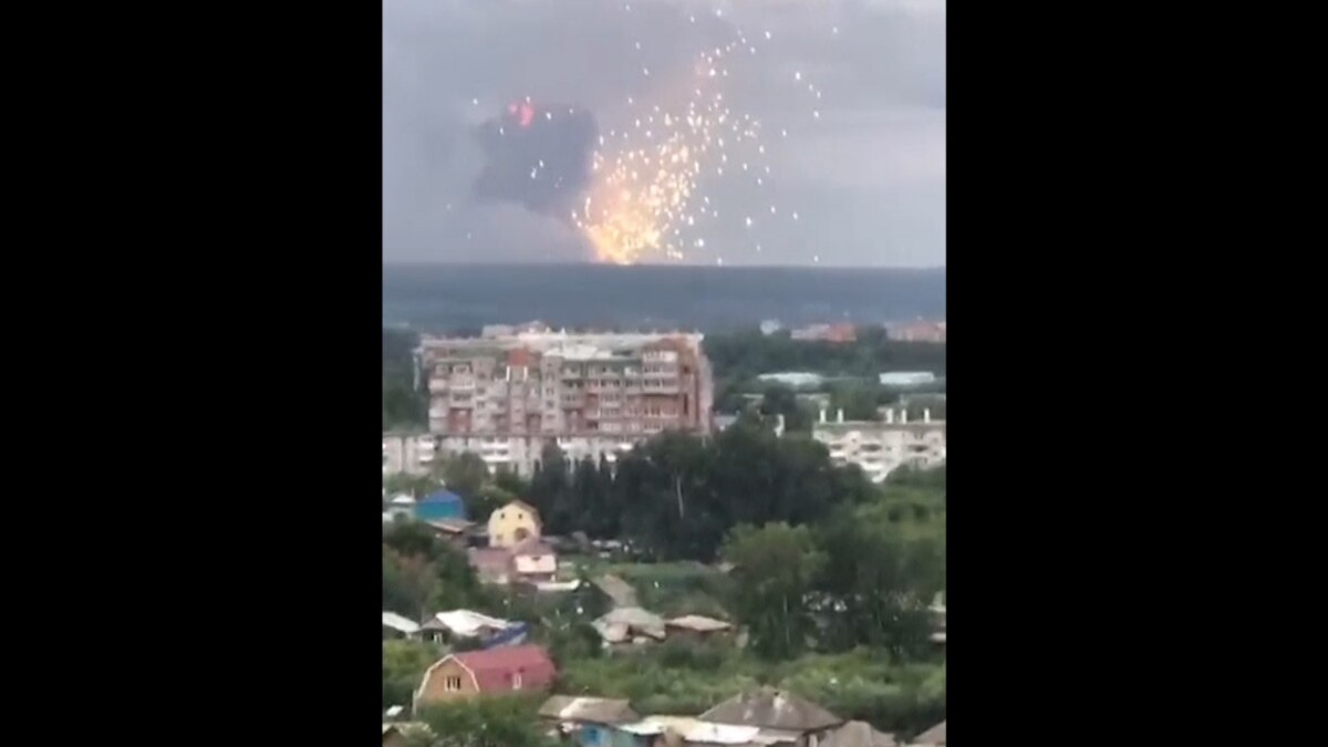 Explosions Rock Arms Depot In Russia
