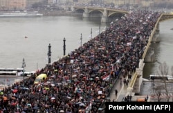 «Марш миру» на підтримку уряду Віктора Орбана, Будапешт, 15 березня 2018 року