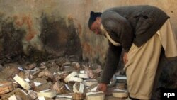 На месте взрыва в Кандагаре (10 января 2017 г.)