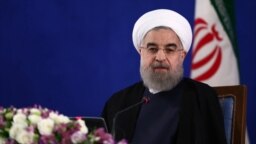 Iranian president Hassan Rouhani, in his first press conference after victory in May 19 Election, on Monday May 22, 2017.