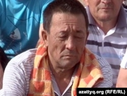 Аскар Саринов, отец погибшего пограничника Камбара Аганаса. Актобе, 9 июня 2012 года.