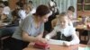 Russia -- School No: 6 Tatar class student and teacher Larisa Moratova, Izhevsk