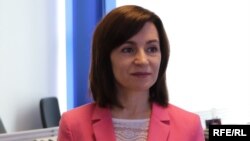 Maia Sandu în biroul Europei Libere de la Chișinău. 27 mai 2020