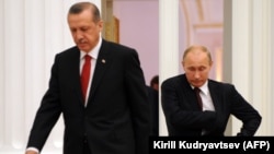 Türkiýäniň prezidenti Rejep Taýýyp Erdogan we Orsýetiň prezidenti Wladimir Putin.