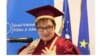 Maria Bucur, la ceremonia de primire a titlului de Doctor Honoris Causa la SNSPA