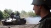 Georgia -- Abkhazian Soldiers Engage In Tank Exercise in Ochamchyra, 14May2008