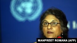 Asma Jahangir, the UN's special rapporteur on the human rights situation in Iran (file photo).